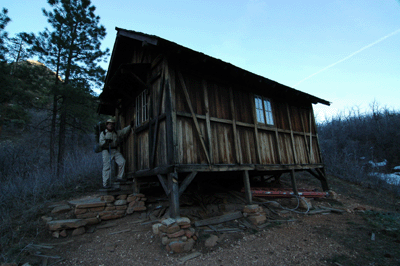 Arriving at the Muav Saddle cabin late on the second day