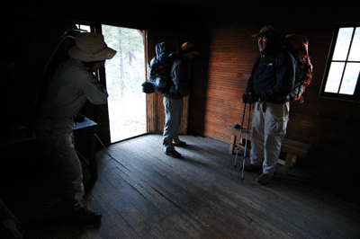 The main room in the Muav Saddle cabin