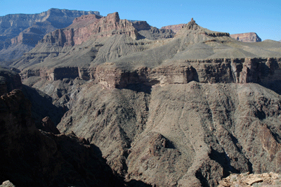 The view across expansive Grapevine Canyon