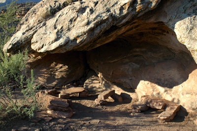 Wilma's Place, the western-most campsite along the Tonto trail in Cremation Creek Canyon