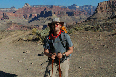 Bill at the junction of the Tonto and South Kaibab trails