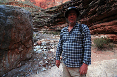 Rob Pietkowski, a fellow hiker in Ruby Canyon