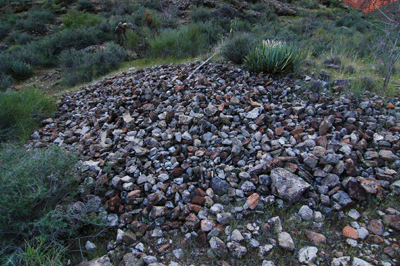 Possible agave roasting pit in Ruby Canyon