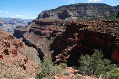 A view to the northeast through Hermit Canyon