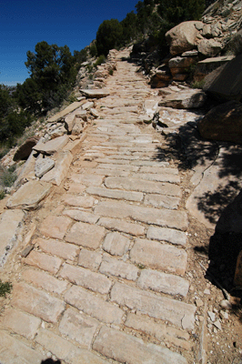 More paving stones along the Hermit Trail