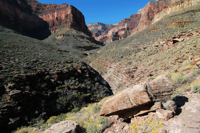 Nearing the head of Turquoise Canyon
