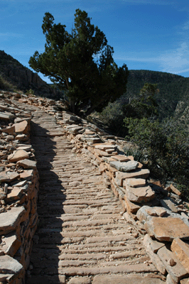Original in-laid stone section of Hermit Trail