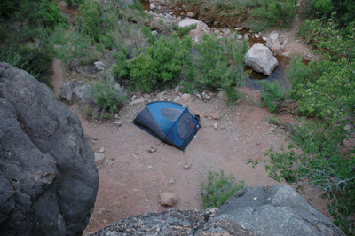 Hermit Creek campsite