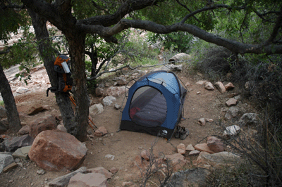 Campsite at Horn Creek