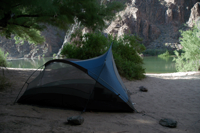 Granite Rapids beach campsite
