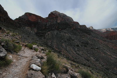 Looking back toward the Cathedral Stairs on Hermit Trail