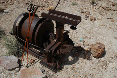 An old mine hoist