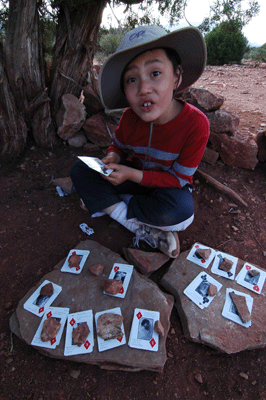 Matthew crushing Dad in Go Fish