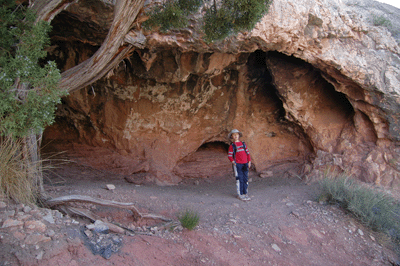 Outside the false entrance to Cave of the Domes