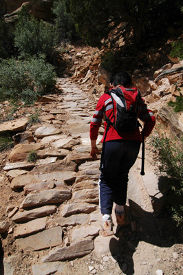 More steep trail in the Supai