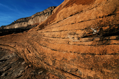 Rock formation on the Esplanade