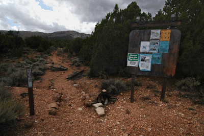 Trail #57 trailhead