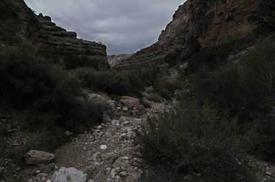 Hiking down Malgosa Canyon