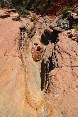 A pouroff in the north arm of Unkar Creek Canyon