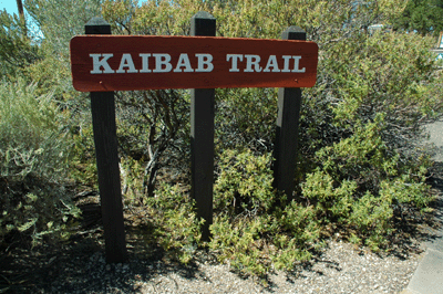 Sign to the South Kaibab Trailhead