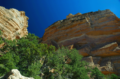 The Coconino Sandstone rises above South Kaibab
