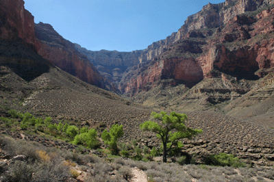Approaching Burro Spring on the Tonto Trail