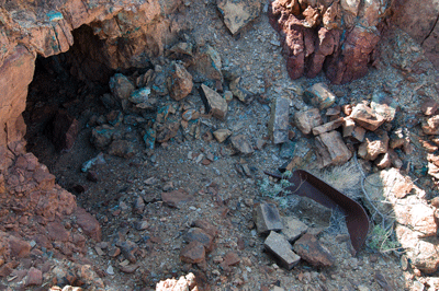 A mine entrance in Basalt Canyon