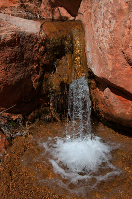 A small waterfall in Lava Creek