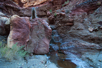 A Basalt Canyon waterfall
