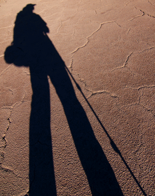 A self portrait in silhouette