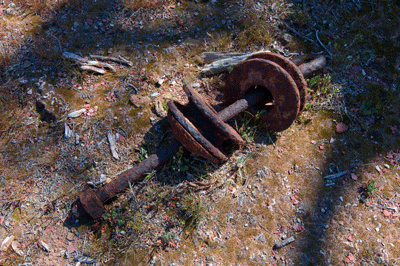 The one piece of hardware I found that may possibly have been part of the Lantier mining operation