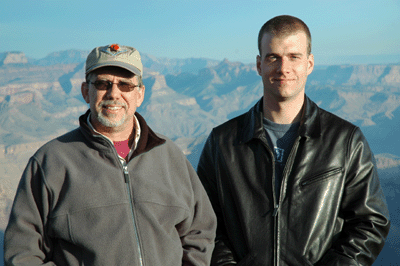 Dennis and Eric at Desert View Overlook