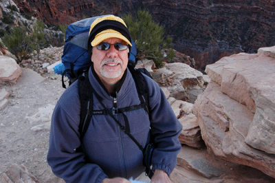 Pausing for a break on the South Kaibab Trail