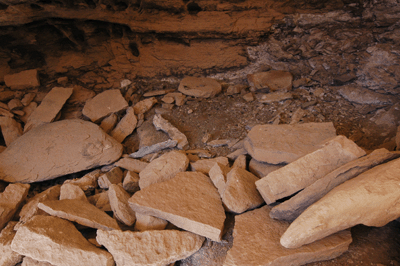 Ruins in the drainage that leads from the Tonto level to the Colorado River