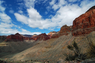 A dramatic Grand Canyon view