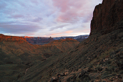 The last photo I took before the rock slide